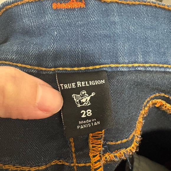 True Religion Dark Blue Straight Leg Jeans - Picture 5 of 7